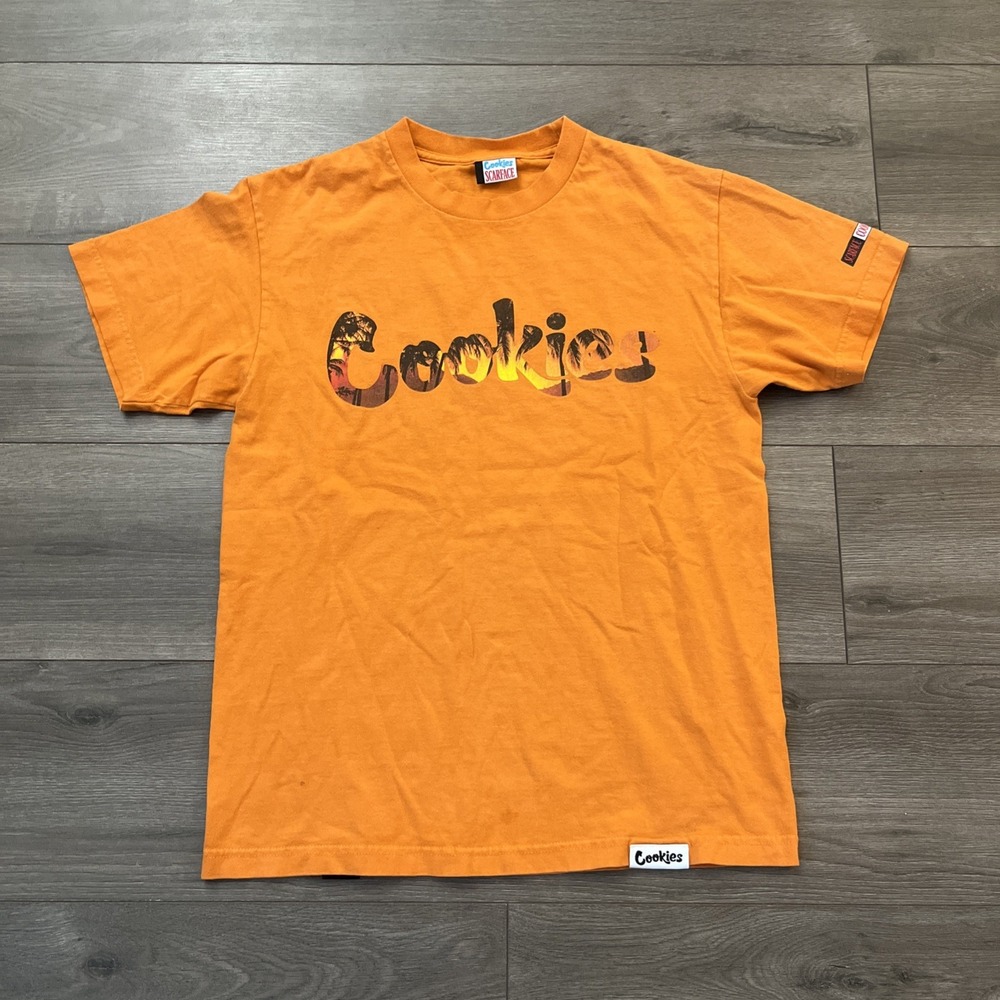 Cookies X Scarface Mens M T Shirt Orange Short Sleeve